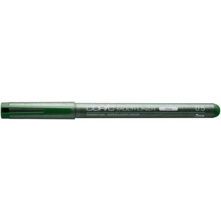 COPIC Penna a fibra (Verde oliva, 1 pezzo)