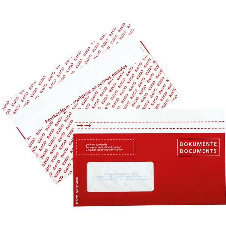 ELCO Busta postale (C5/6, Rosso, Bianco, 250 pezzo)