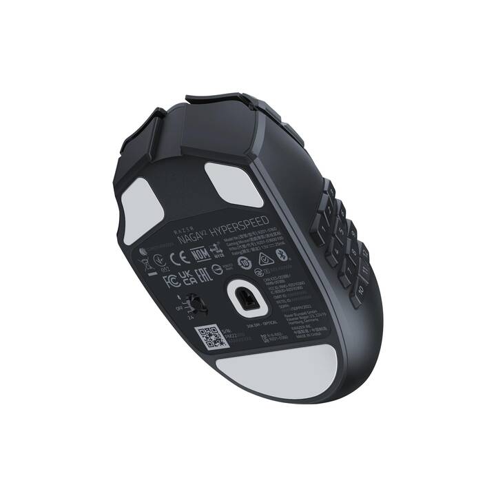 RAZER Naga V2 HyperSpeed Maus (Kabellos, Gaming)