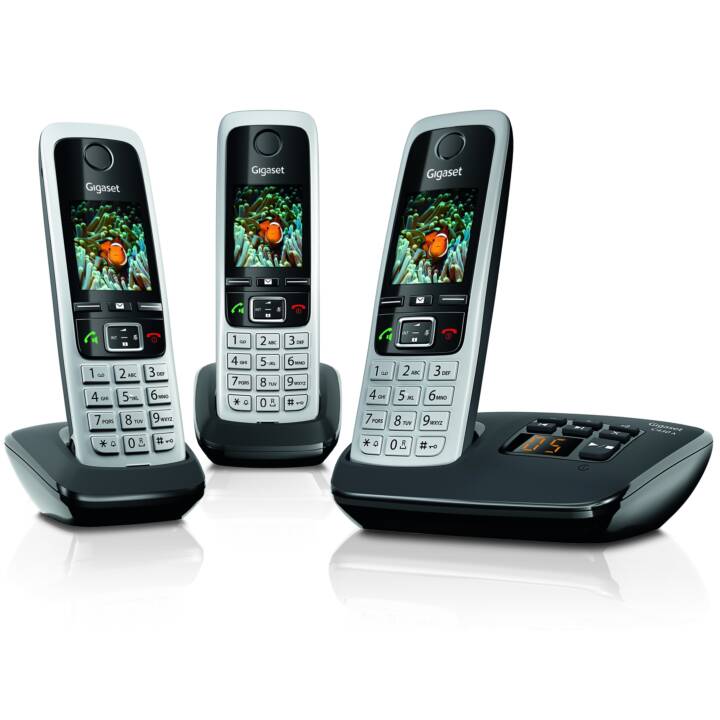 GIGASET C430A Trio (DECT, Argent, Noir)