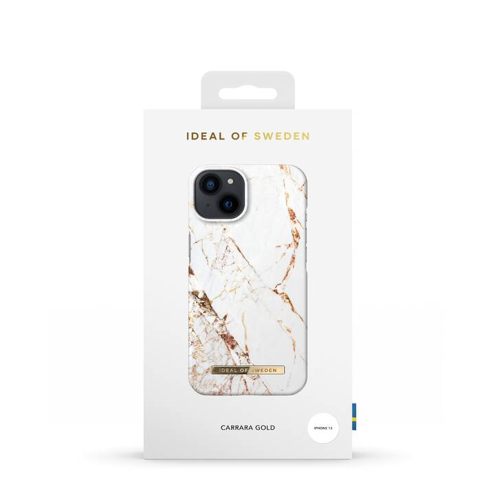 IDEAL OF SWEDEN Backcover Fashion Case (iPhone 13, Bianco, Oro)