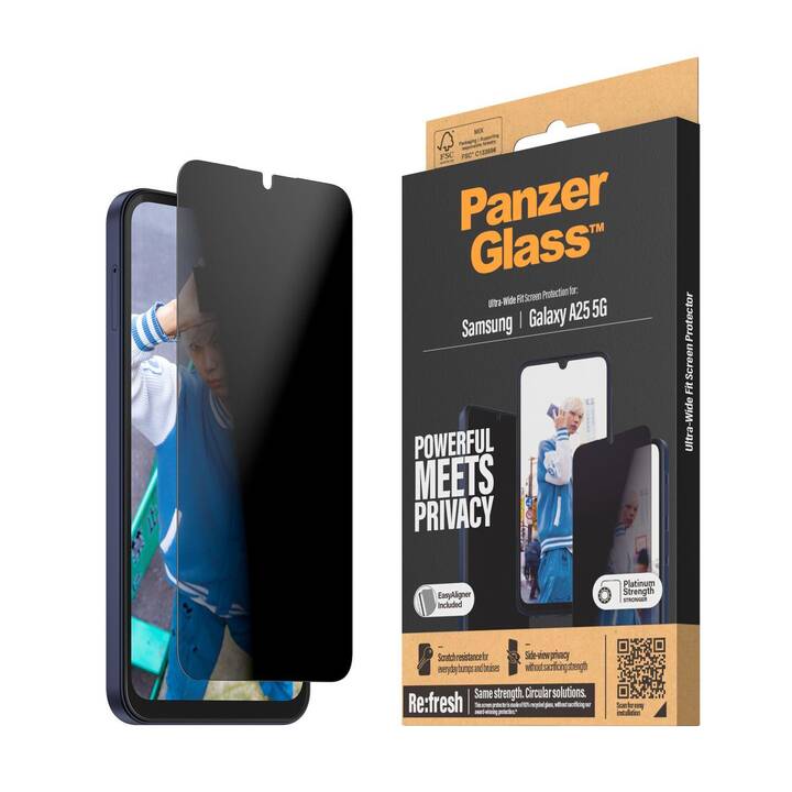 PANZERGLASS Displayschutzfolie Privacy (Galaxy A25 5G)