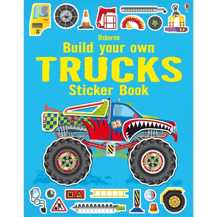 USBORNE PUBLISHING Livres autocollants Build Your Own Trucks (Véhicule)