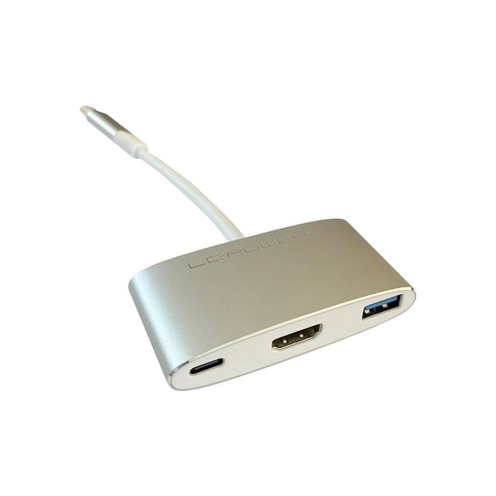LC POWER LC-HUB (3 Ports, USB Typ-C, HDMI, USB Typ-A)