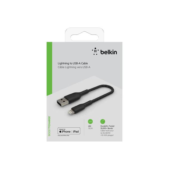 BELKIN CAA002BT0MBK Kabel (Lightning, USB 2.0 Typ-A, 15 cm)