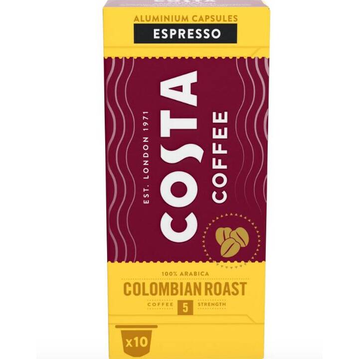 COSTA COFFEE Capsules de Café Colombia Espresso (10 pièce)