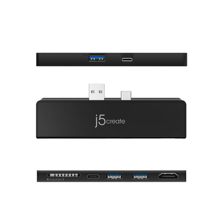 J5 CREATE Dockingstation JCD324B-N (HDMI, 2 x USB 3.2 Gen 2 Typ-A, USB 3.2 Typ-C)