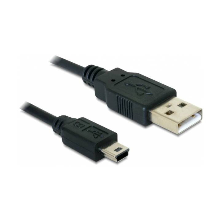 DELOCK Cavo USB (Spina Mini USB 2.0 di tipo B, Spina USB 2.0 di tipo A, 1 m)