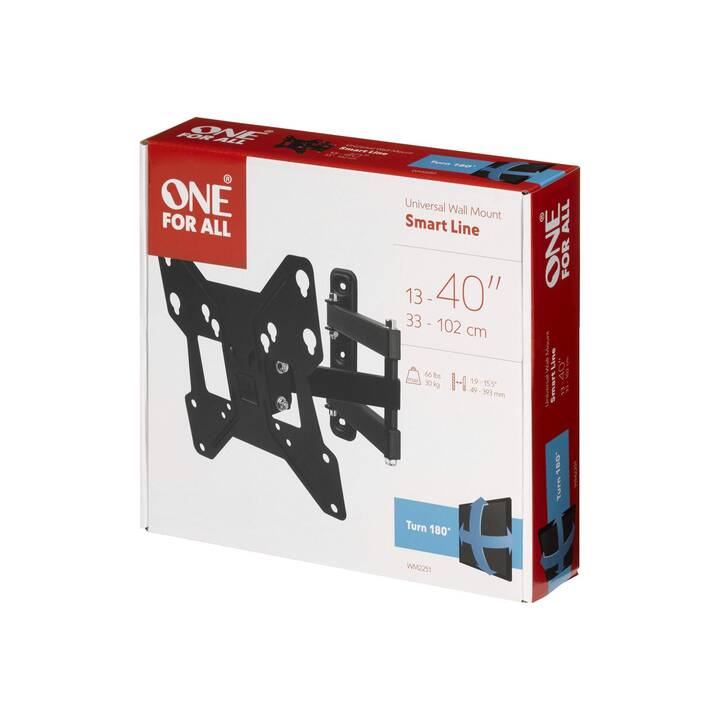 ONE FOR ALL Support mural pour TV WM2251 (13" – 40")