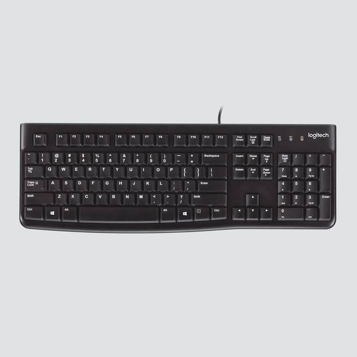 LOGITECH K120 (USB, Suisse, Câble)