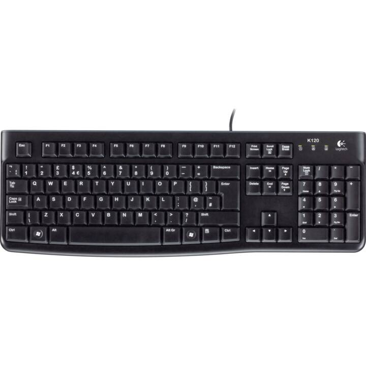 LOGITECH K120 (USB, Suisse, Câble)