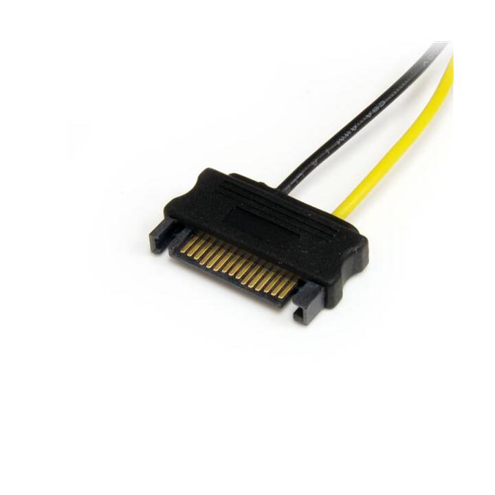 STARTECH.COM Stromanschlusskabel (SATA, PCI-E (6-pin), 15 cm)
