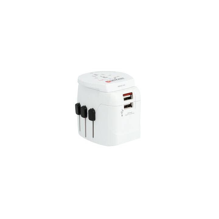 SKROSS Reiseadapter 1.302470 Pro Light (Weltweit / England, Italien, Australien, Europa, Südamerika, Lateinamerika, Mittelamerika, Brasilien, China, Schweiz)