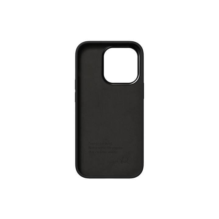 NUDIENT Backcover Bold Case (iPhone 14 Pro, Nero lucido, Nero, Charcoal black, Antracite)