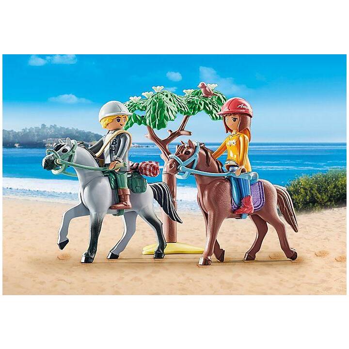 PLAYMOBIL Horses of Waterfall Excursion à cheval à la plage avec Amelia & Ben (71470)