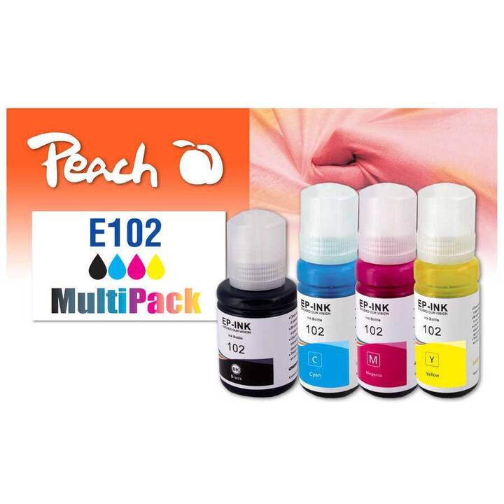 PEACH 0F321328 (Jaune, Noir, Magenta, Cyan, Multipack)