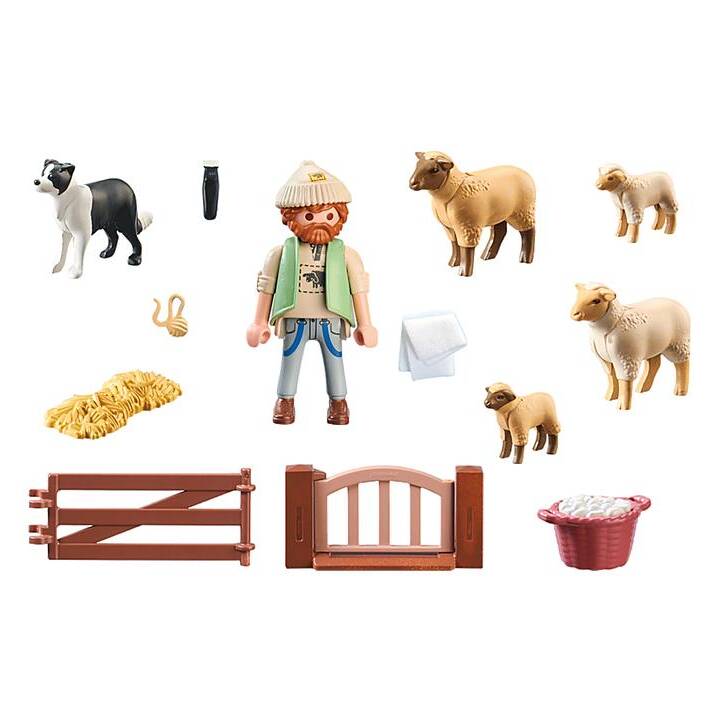 PLAYMOBIL Country Jeune berger avec moutons (71444)