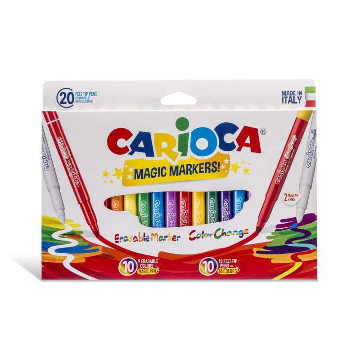 CARIOCA Magic Markers! Filzstift (Mehrfarbig, 20 Stück)