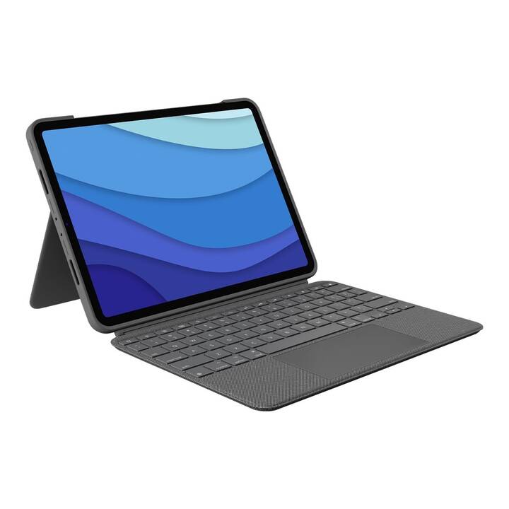 LOGITECH Combo Touch Type Cover (11", iPad Pro 2015, iPad Pro Gen. 2 2017, iPad Pro Gen. 3 2018, Oxford Gray)