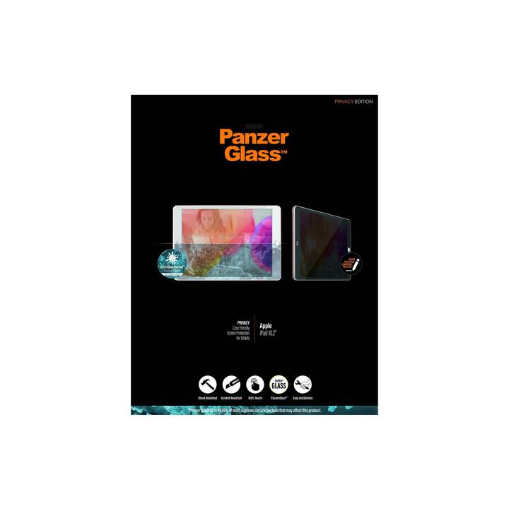 PANZERGLASS Privacy Film pour écran (10.2", iPad Gen. 9 2021, iPad Gen. 8 2020, iPad Gen. 7 2019, Transparent)