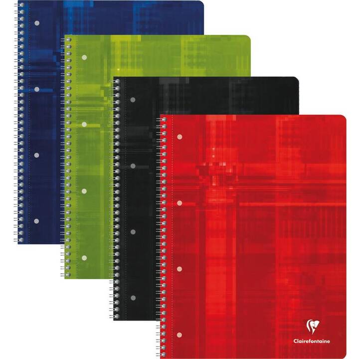 CLAIREFONTAINE Carnets (A4, Poinçonne, Perforé, Ligné)