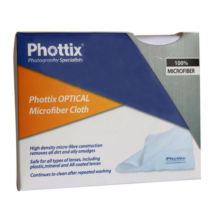 PHOTTIX Optical Panno per pulizia della fotocamera (Bianco)