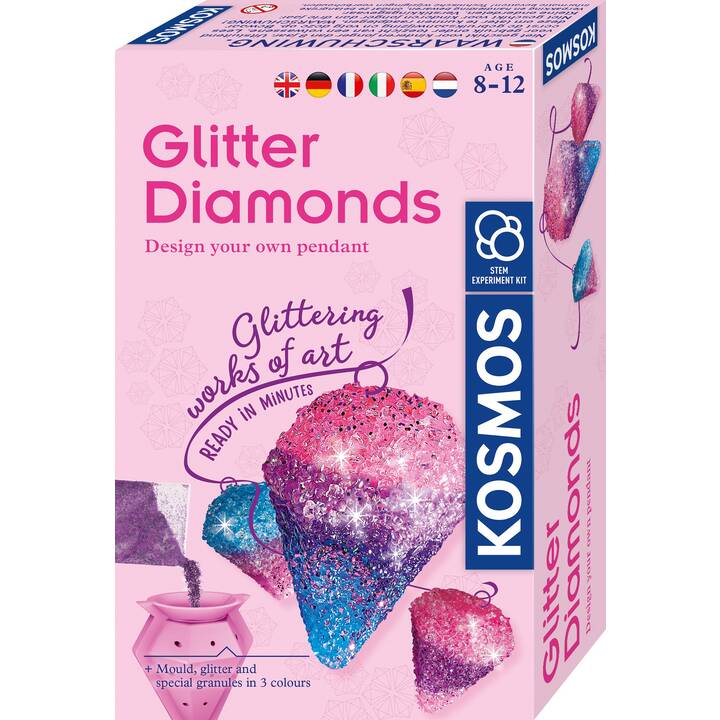KOSMOS Glitter Diamonds Scatola di sperimentazione (Chimica)