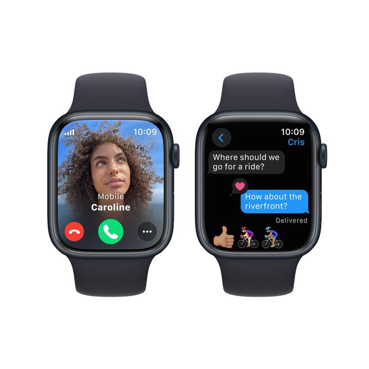 APPLE Watch Series 9 GPS + Cellular (45 mm, Alluminio, 4G, S/M)