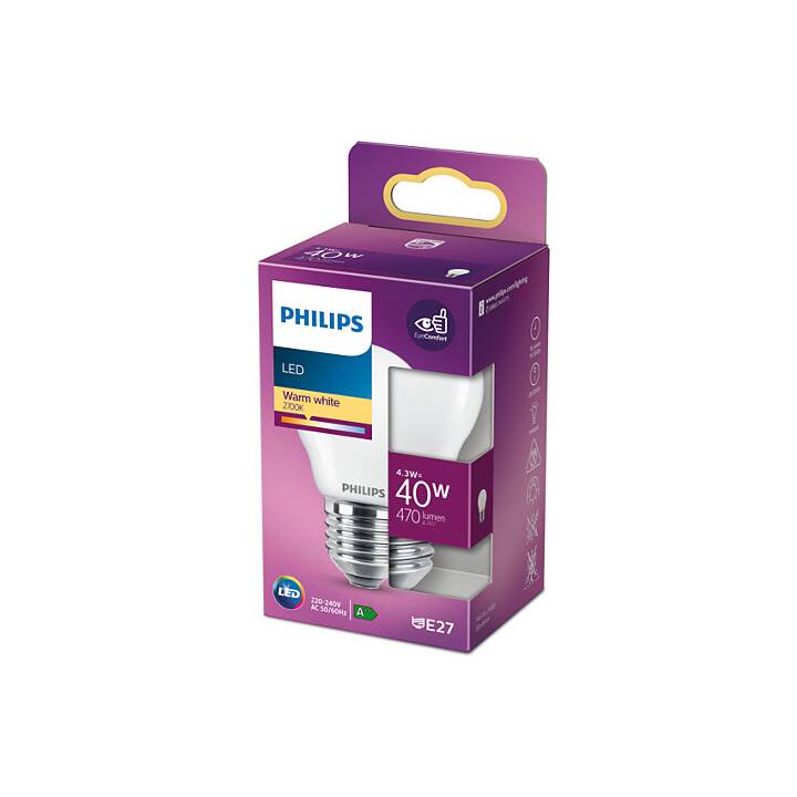 PHILIPS Ampoule LED (E27, 4.3 W)