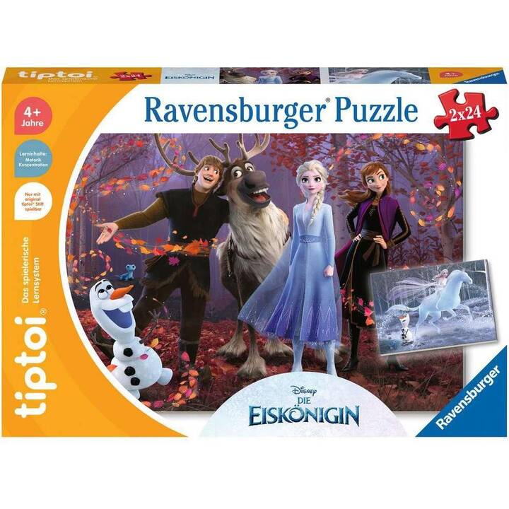 RAVENSBURGER Frozen Film e fumetto Puzzle (2 x 24 pezzo)