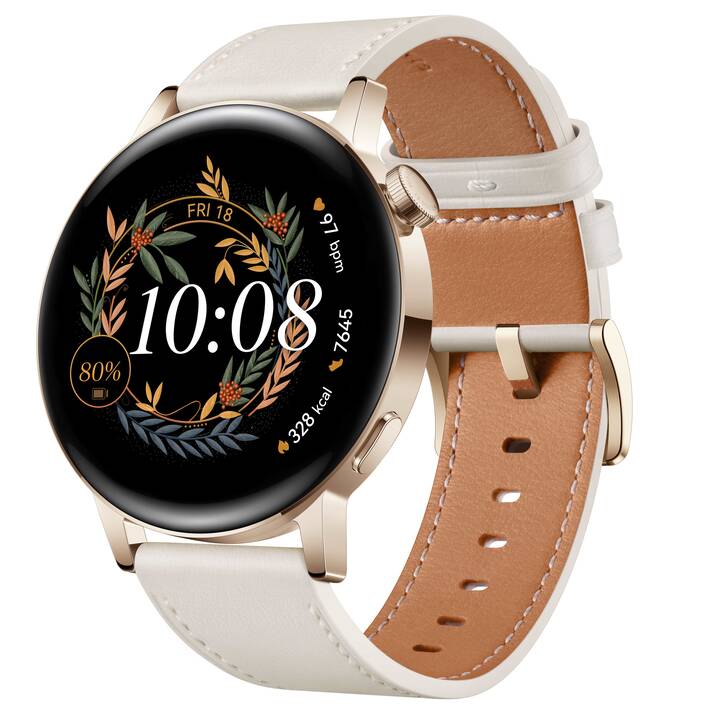 HUAWEI Watch GT 3 (42 mm, Plastica, Acciaio Inox)