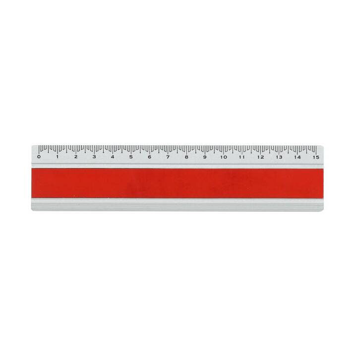 DUX Righello (15 cm, Rosso)