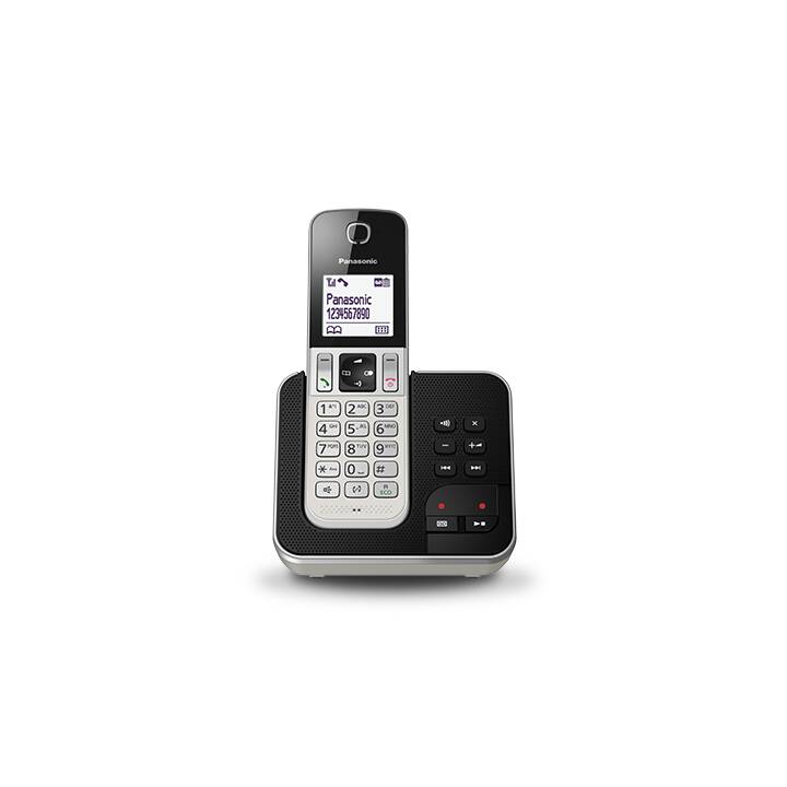 PANASONIC KX-TGD320SLW (DECT, Silber, Schwarz)