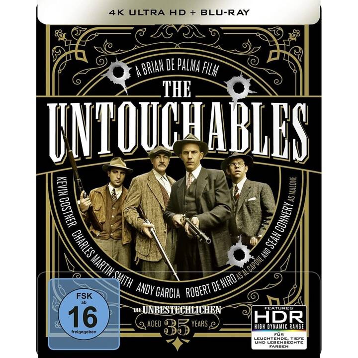 The Untouchables (4k, Limited Edition, Steelbook, DE, CS, JA, IT, EN, FR, ES)