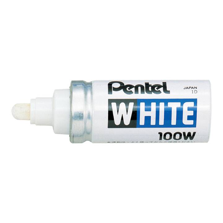 PENTEL Marqueur permanent (Blanc, 1 pièce)