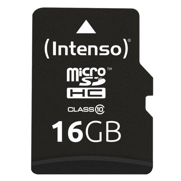 INTENSO MicroSDHC 3413470 (Class 10, 16 Go, 20 Mo/s)