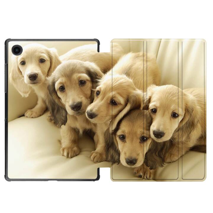 EG coque pour Samsung Galaxy Tab A8 10.5" (2021) - chien - beige