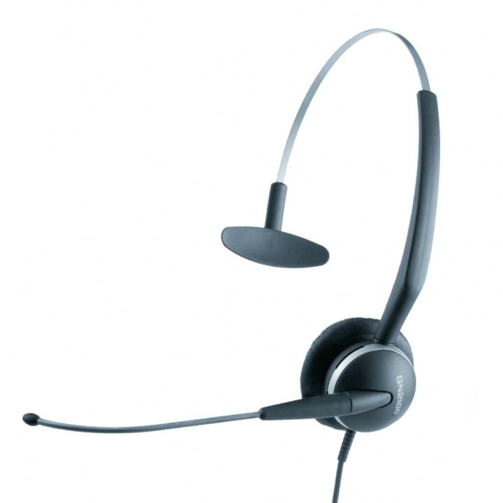 JABRA Office Headset GN 2100 Flex-Boom 3-in-1 (On-Ear, Kabel, Schwarz)