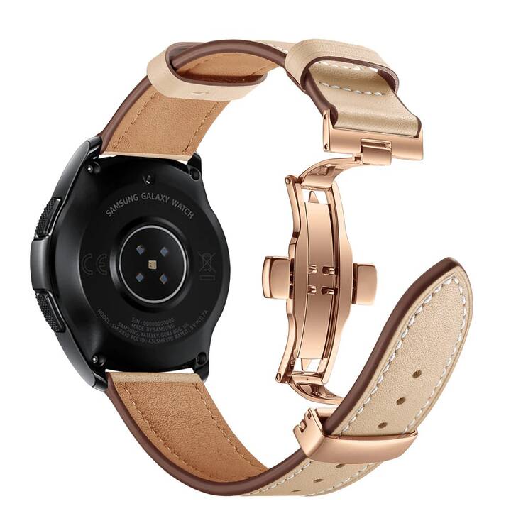 EG Bracelet (Samsung Galaxy Galaxy Watch Active 2 40 mm / Galaxy Watch Active 2 44 mm, Brun, Roségold)