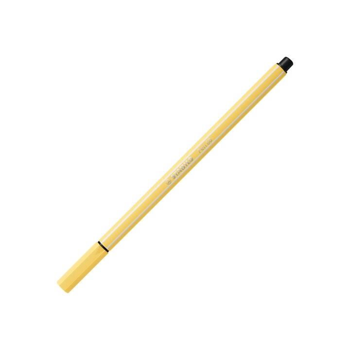 STABILO Pen Crayon feutre (Jaune clair, 1 pièce)