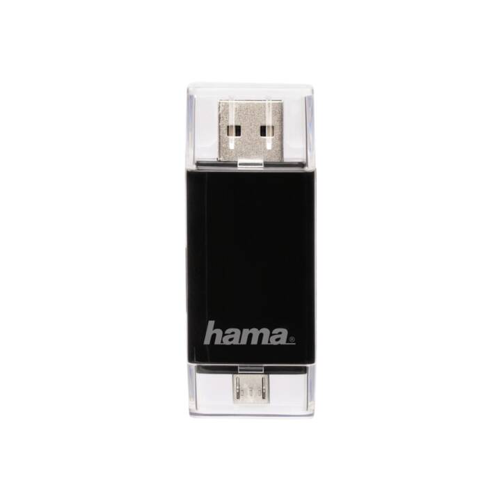 HAMA Kartenleser (MicroUSB, USB Typ A)