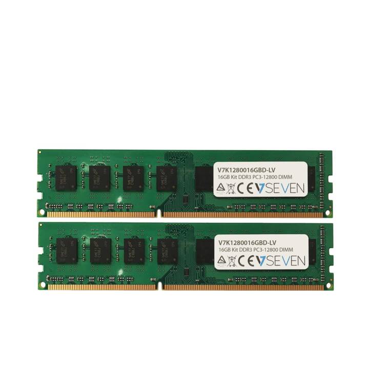 VIDEOSEVEN V7K1280016GBD-LV (2 x 8 Go, DDR3-SDRAM 1600.0 MHz, DIMM 240-Pin)