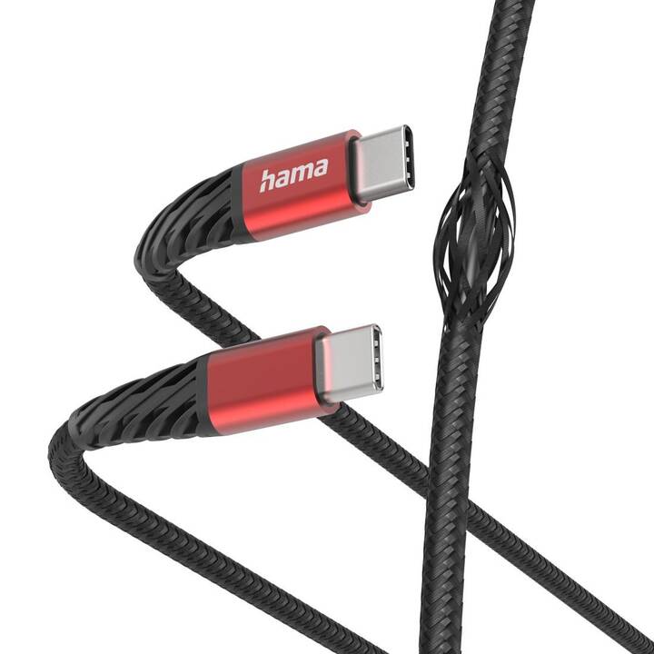HAMA Extreme Câble (USB C, USB de type C, 1.5 m)