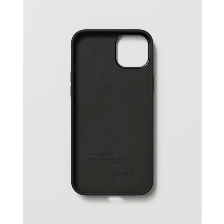 NUDIENT Backcover (iPhone 14 Plus, Schwarz Glanz, Schwarz, Charcoal black, Aluminium, Anthrazit)
