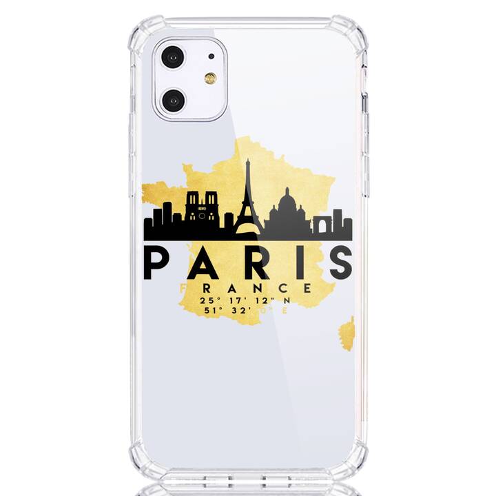 EG cover posteriore morbida in TPU per iPhone 13 mini 5.4" (2021) - trasparente - città