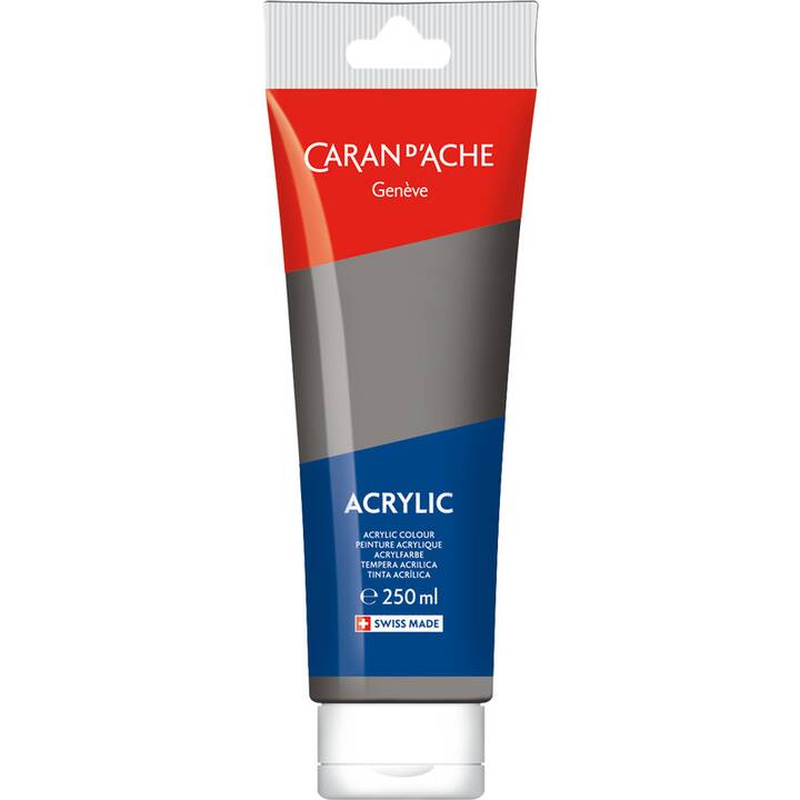 CARAN D'ACHE Couleur acrylique (250 ml, Argent)