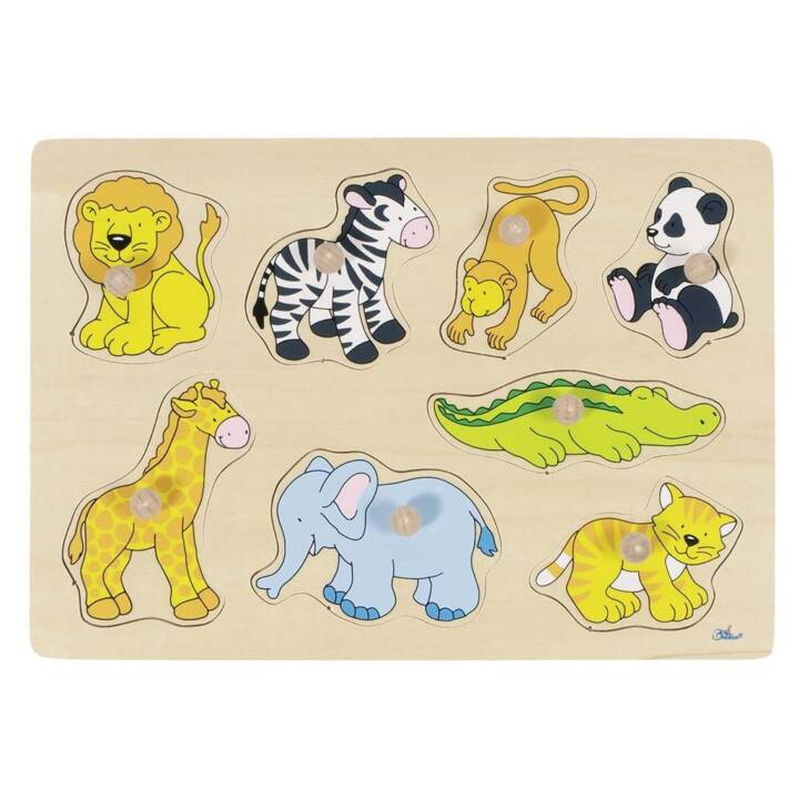 GOKI Zoo Animals Puzzle (8 x)