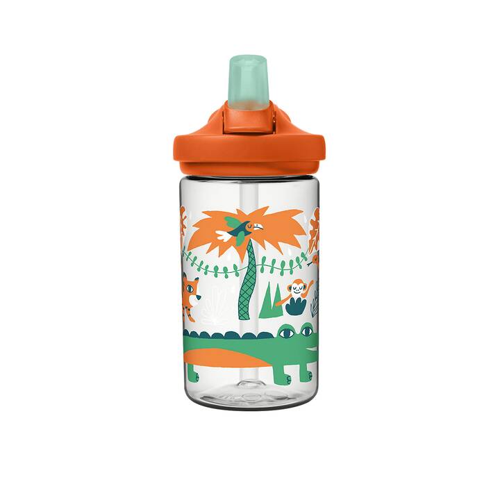 CAMELBAK Kindertrinkflasche Jungle Animals (0.4 l, Orange, Grün, Mehrfarbig)