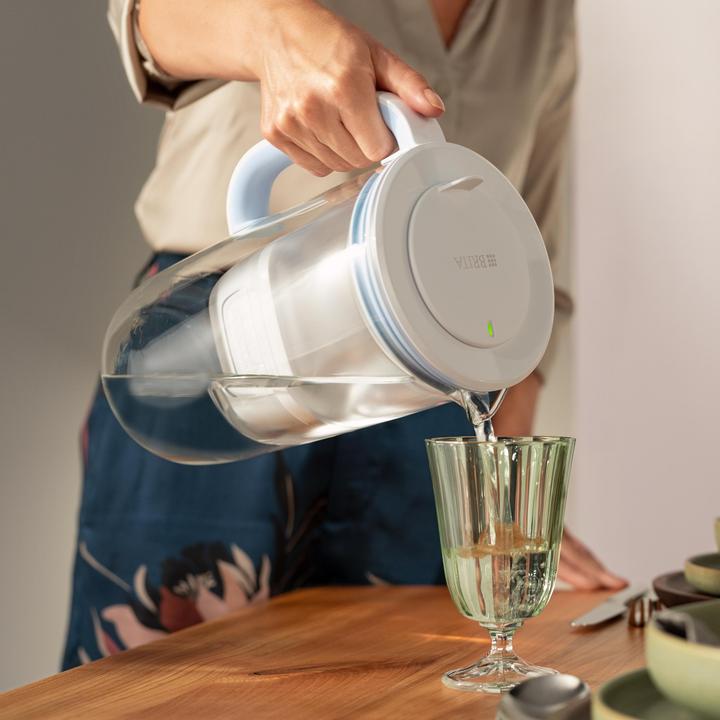 BRITA Glas Wasserfilter hellblau 2,5l inkl. 1x Maxtra Pro Pure Performance Kartusche