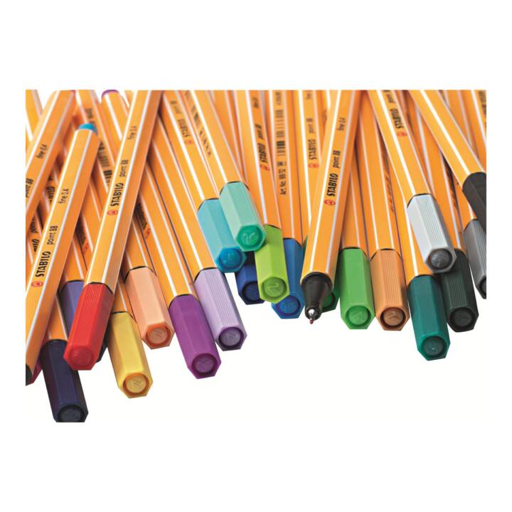 STABILO Point 88 Penna a fibra (Multicolore, 20 pezzo)
